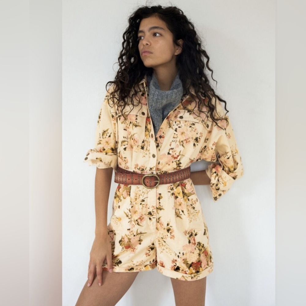 Free People Floral Romper
